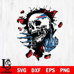 Buffalo Bills Savage Skull SVG