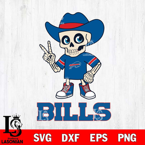 Buffalo Bills Skeleton Football 2 Svg Eps Dxf Png File, Digital Download