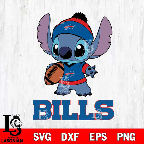 Buffalo Bills Stitch Disney, Svg Eps Dxf Png File, Digital Download