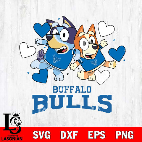 Buffalo Bulls Bluey & Bingo 10 Svg Eps Dxf Png File, NCAA svg, Digital Download, Instant Download