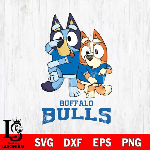 Buffalo Bulls Bluey & Bingo Svg Eps Dxf Png File, NCAA svg, Digital Download, Instant Download