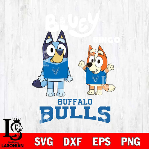 Buffalo Bulls Bluey & Bingo 4 Svg Eps Dxf Png File, NCAA svg, Digital Download, Instant Download