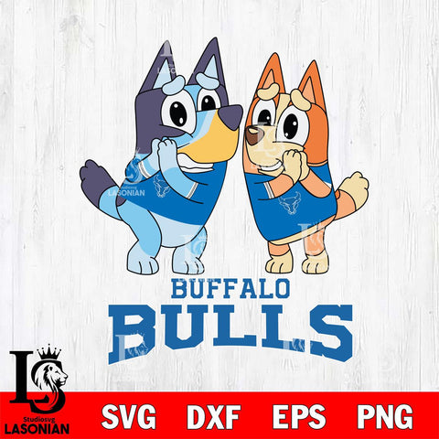 Buffalo Bulls Bluey & Bingo 5 Svg Eps Dxf Png File, NCAA svg, Digital Download, Instant Download