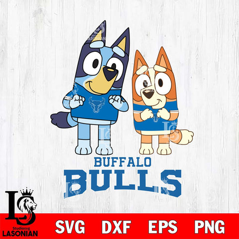 Buffalo Bulls Bluey & Bingo 6 Svg Eps Dxf Png File, NCAA svg, Digital Download, Instant Download