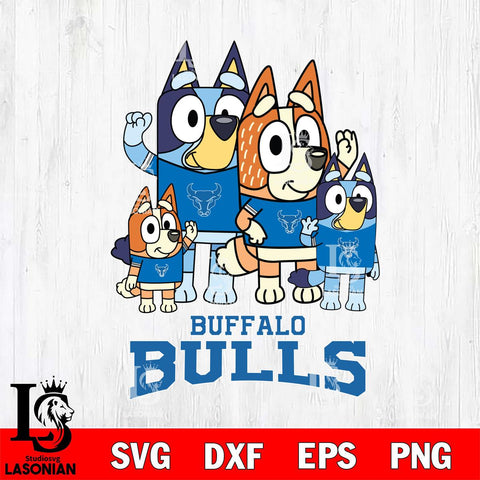 Buffalo Bulls Bluey & Bingo 7 Svg Eps Dxf Png File, NCAA svg, Digital Download, Instant Download