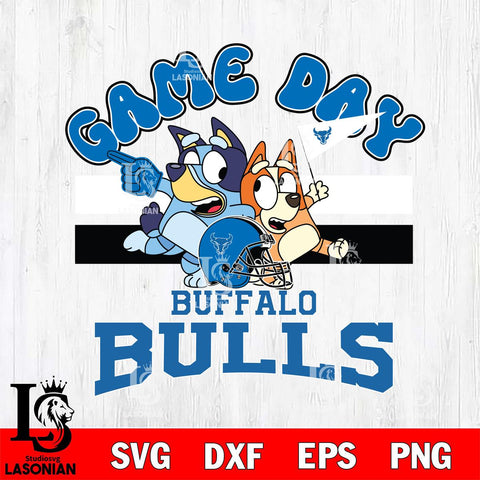 Buffalo Bulls Bluey & Bingo 9 Svg Eps Dxf Png File, NCAA svg, Digital Download, Instant Download