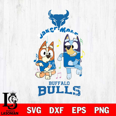 Buffalo Bulls Bluey Bingo Dance Mode Svg Eps Dxf Png File, NCAA svg, Digital Download, Instant Download