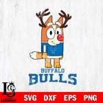 Buffalo Bulls Bluey Chilli Christmas Deer Svg Eps Dxf Png File, Digital Download