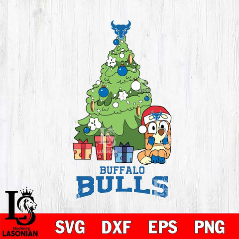 Buffalo Bulls Bluey Chilli Christmas Tree Svg Eps Dxf Png File, Digital Download