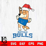 Buffalo Bulls Bluey Chilli Happy Christmas Svg Eps Dxf Png File, Digital Download