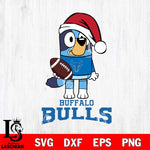 Buffalo Bulls Bluey Christmas Svg Eps Dxf Png File, Digital Download