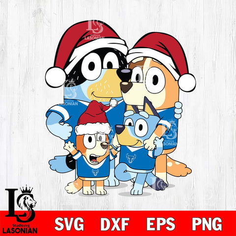 Buffalo Bulls Bluey Family Christmas Svg Eps Dxf Png File, Digital Download, Instant Download