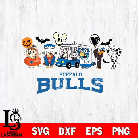 Buffalo Bulls Bluey Halloween Svg Eps Dxf Png File, Digital Download, Instant Download