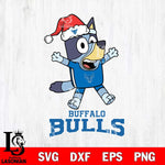 Buffalo Bulls Bluey Happy Christmas Svg Eps Dxf Png File, Digital Download