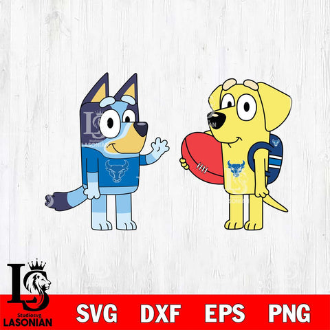 Buffalo Bulls Bluey & Lucky Svg Eps Dxf Png File, Digital Download, Instant Download