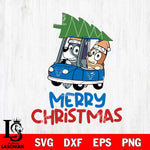 Buffalo Bulls Bluey Merry Christmas Svg Eps Dxf Png File, Digital Download