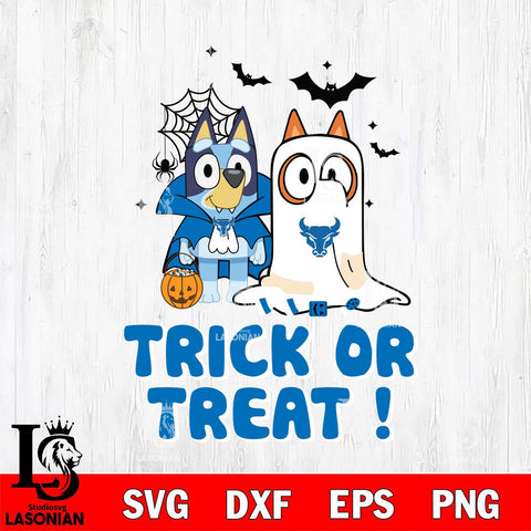 Buffalo Bulls Bluey Trick or Treat Halloween Svg Eps Dxf Png File, Digital Download, Instant Download