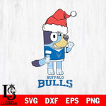 Buffalo Bulls Christmas Bluey Say Hi Cut Files,Bluey Cricut,Christmas Svg , Bluey svg , Digital Download, dxf eps png pdf file