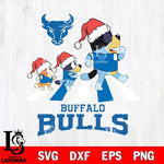 Buffalo Bulls Christmas Family Bluey Walking Cut Files,Bluey Cricut,Christmas Svg , Bluey svg , Digital Download, dxf eps png pdf file