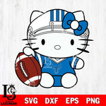 Buffalo Bulls Cute Hello Kitty Football 5 Svg Eps Dxf Png File, NCAA svg, Digital Download, Instant Download