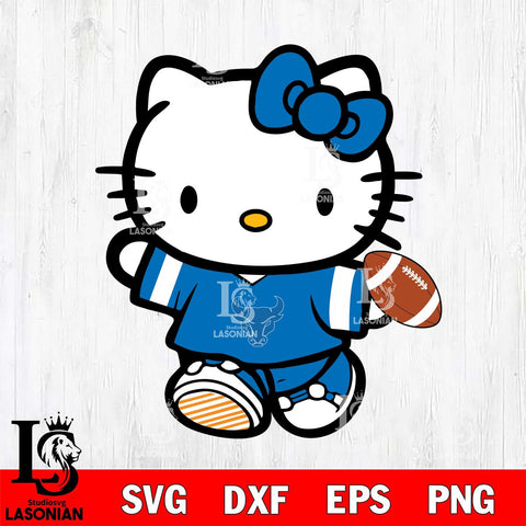 Buffalo Bulls Cute Hello Kitty Football 7 Svg Eps Dxf Png File, NCAA svg, Digital Download, Instant Download