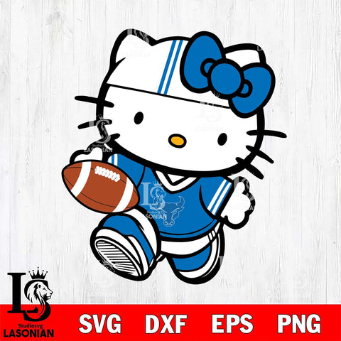 Buffalo Bulls Cute Hello Kitty Football 9 Svg Eps Dxf Png File, NCAA svg, Digital Download, Instant Download