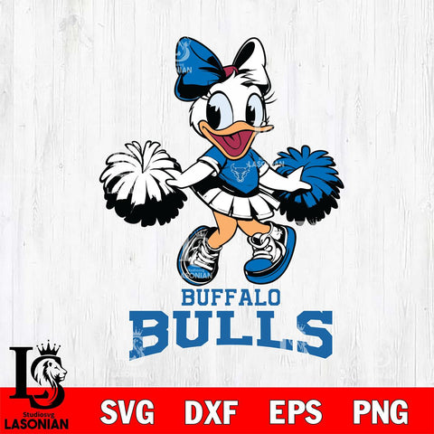 Buffalo Bulls Daisy Duck Cheerleader Disney, Svg Eps Dxf Png File, Digital Download