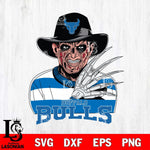 Buffalo Bulls Freddy Krueger Horror Halloween Svg Eps Dxf Png File, NCAA svg, Digital Download, Instant Download