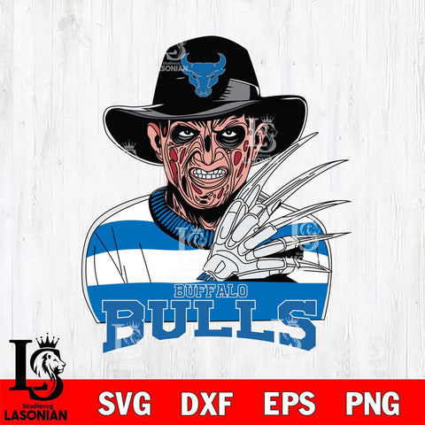 Buffalo Bulls Freddy Krueger Horror Halloween Svg Eps Dxf Png File, NCAA svg, Digital Download, Instant Download