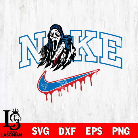 Buffalo Bulls Ghostface Nike Svg Eps Dxf Png File, Digital Download, Instant Download