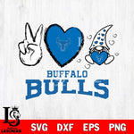 Buffalo Bulls Gnomes Peace & Love Svg Eps Dxf Png File, Digital Download, Instant Download