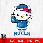 Buffalo Bulls Hello Kitty Best Fan Svg Eps Dxf Png File, Digital Download, Instant Download