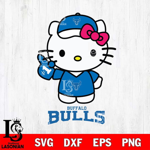 Buffalo Bulls Hello Kitty Best Fan Svg Eps Dxf Png File, Digital Download, Instant Download