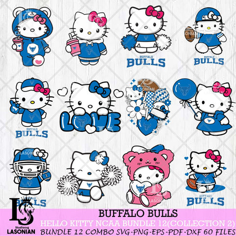 Buffalo Bulls Hello Kitty Bundle 12 SVG Svg Eps Dxf Png File, Digital Download, Instant Download