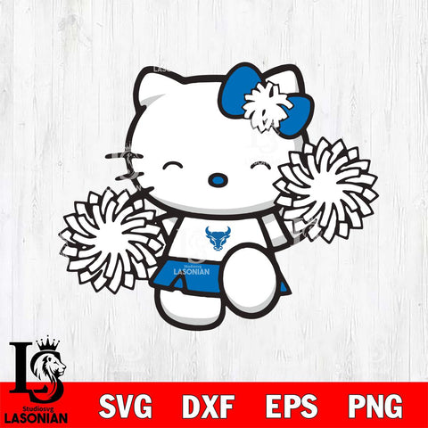 Buffalo Bulls Hello Kitty Cheerleader Svg Eps Dxf Png File, Digital Download, Instant Download