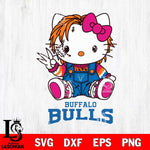 Buffalo Bulls Hello Kitty Horror Svg Eps Dxf Png File, Digital Download