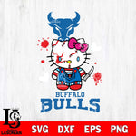 Buffalo Bulls Hello Kitty Horror 2 Svg Eps Dxf Png File, Digital Download