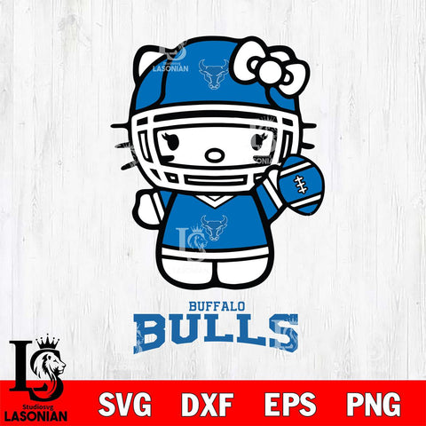 Buffalo Bulls Hello Kitty NCAA 1 Svg Eps Dxf Png File, Digital Download, Instant Download