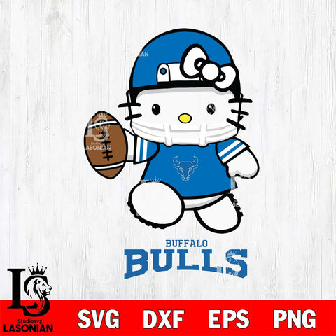 Buffalo Bulls Hello Kitty NCAA 4 Svg Eps Dxf Png File, Digital Download, Instant Download