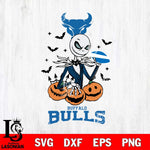 Buffalo Bulls Jack Skellington 2 halloween Svg Eps Dxf Png File, NCAA svg, Digital Download, Instant Download