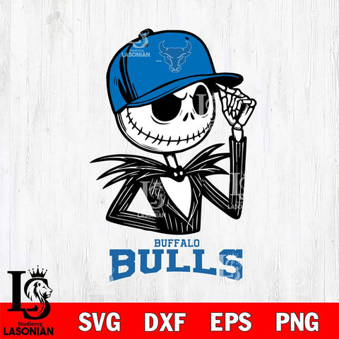 Buffalo Bulls Jack Skellington 3 Halloween Svg Eps Dxf Png File, NCAA svg, Digital Download, Instant Download