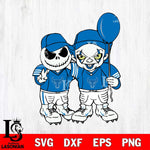 Buffalo Bulls Jack Skellington And Pennywise Football Svg Eps Dxf Png File, NCAA svg, Digital Download, Instant Download