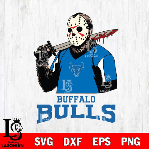 Buffalo Bulls Jason Voorhees 11 Svg Eps Dxf Png File, Digital Download