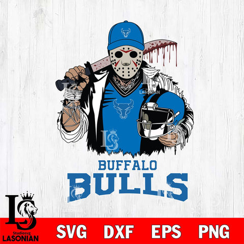 Buffalo Bulls Jason Voorhees 2 Svg Eps Dxf Png File, Digital Download