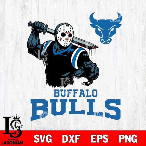 Buffalo Bulls Jason Voorhees 5 Svg Eps Dxf Png File, Digital Download