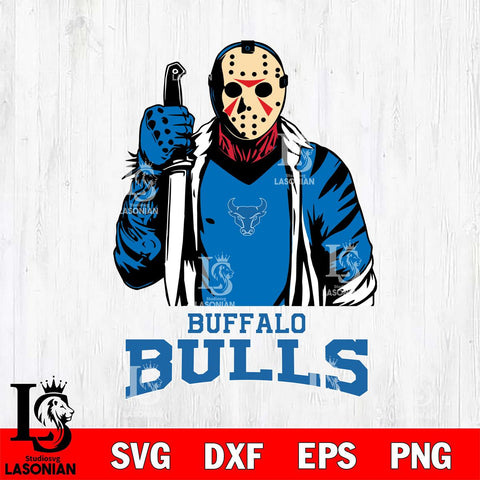 Buffalo Bulls Jason Voorhees 6 Svg Eps Dxf Png File, Digital Download