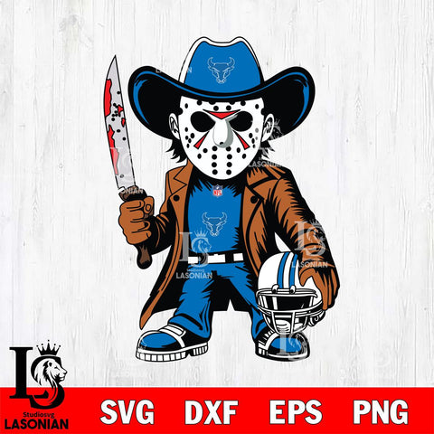 Buffalo Bulls Jason Voorhees Horror Svg Eps Dxf Png File, NCAA svg, Digital Download, Instant Download