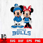 Buffalo Bulls Mickey Minnie Mouse Cute Football Svg Eps Dxf Png File, NCAA svg , File Cut , Digital Download , Instant Download, Cut Svg Files