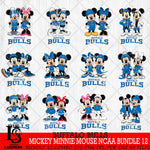 Buffalo Bulls Mickey Minnie Mouse NCAA Bundle 12 Svg Eps Dxf Png File, Bundle NCAA svg , File Cut , Digital Download , Instant Download, Cut Svg Files