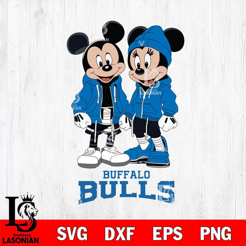 Buffalo Bulls Mickey Minnie Mouse Rugby Svg Eps Dxf Png File, NCAA svg , File Cut , Digital Download , Instant Download, Cut Svg Files